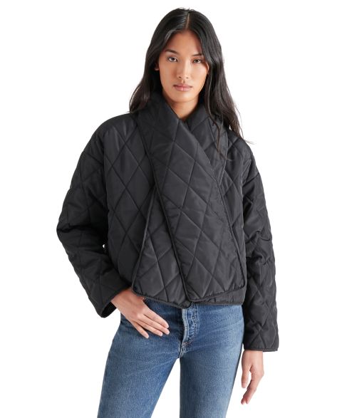 Женские куртки Steve Madden Diarine Scarf Quilted Jacket