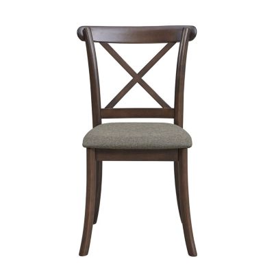 Streamdale Upholstered X-Back Dining Chairs (Set of 2)