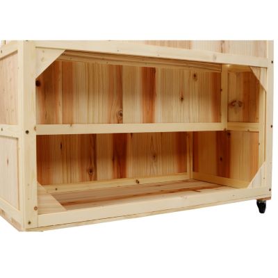 Streamdale 3-Tier Elevated Garden Trellis, Vertical Planter on Wheels 31.5" L x 24.2" W x 53" H