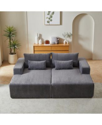 Streamdale Plush Cloud Sectional Sofa Bed