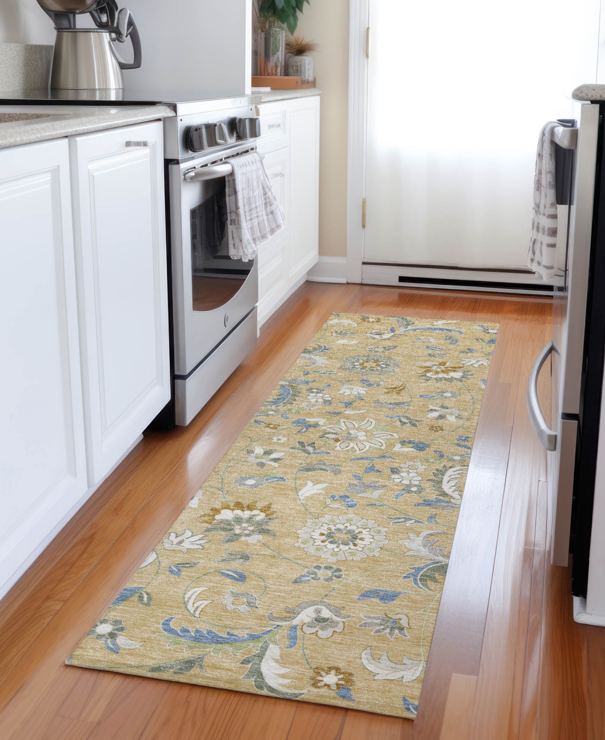 Addison Chantille Machine Washable Acn1006 2'3"x7'6" Runner Area Rug In Wheat