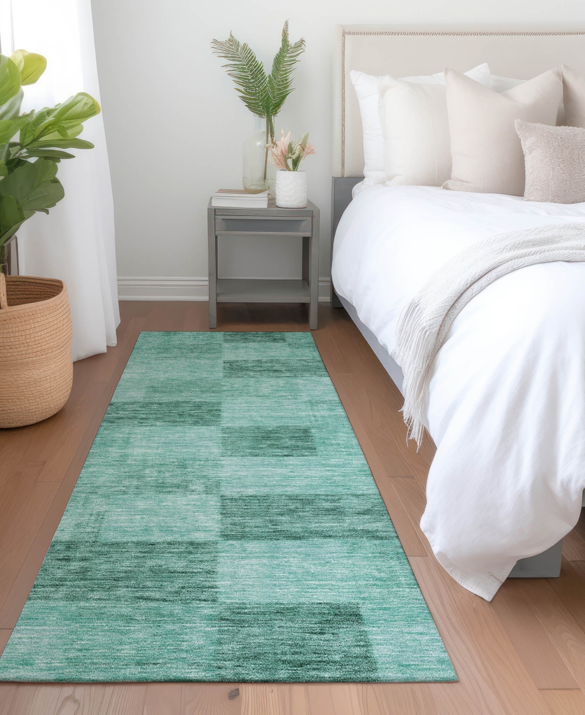Addison Chantille Machine Washable Acn1139 2'3"x7'6" Runner Area Rug In Mint