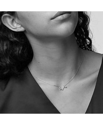 Constellation Zodiac Necklace - 12 Zodiac Constellation - Silver