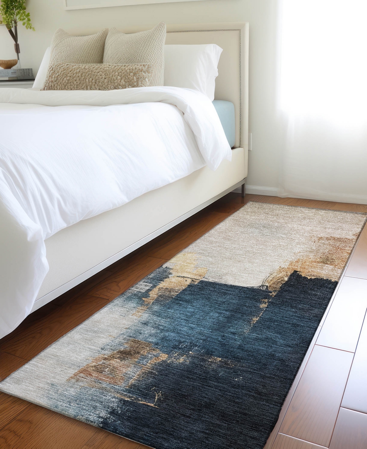 Addison Chantille Mahine Washable Acn1071 2'3"x7'6" Runner Area Rug In Taupe