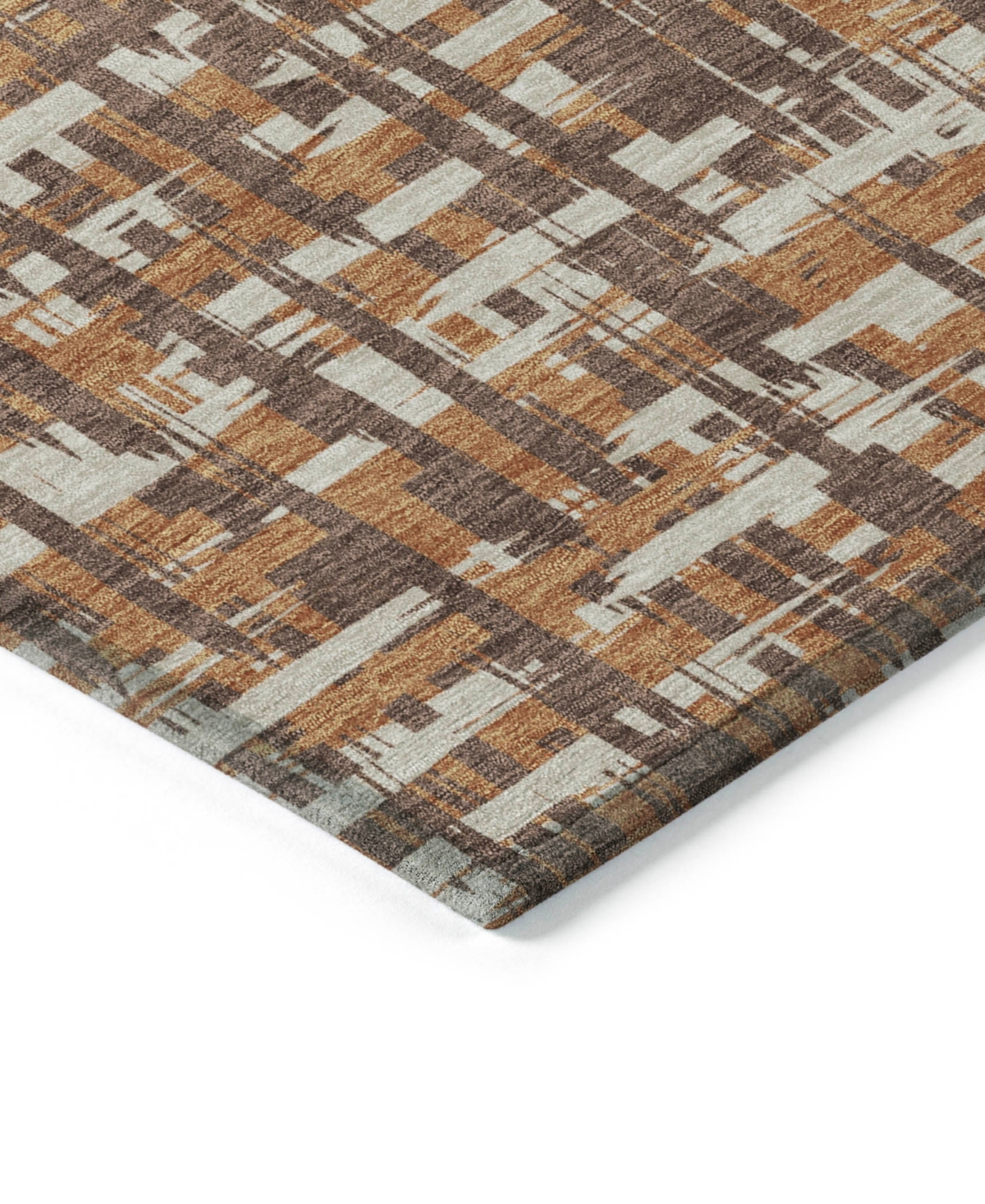 Addison Chantille Mahine Washable Acn1060 9'x12' Area Rug In Chocolate