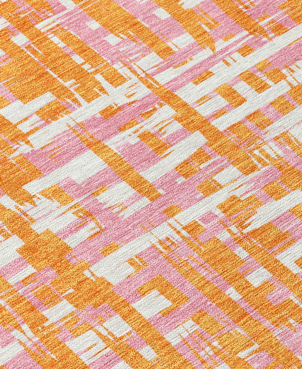 Addison Chantille Mahine Washable Acn1060 8'x10' Area Rug In Orange