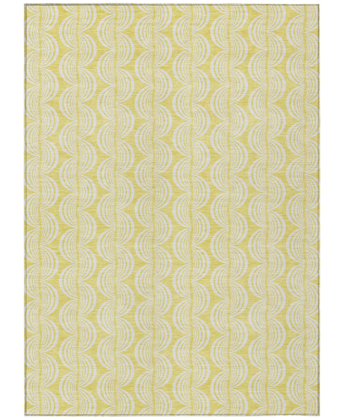 Addison Chantille Mahine Washable Acn1056 8'x10' Area Rug In Yellow