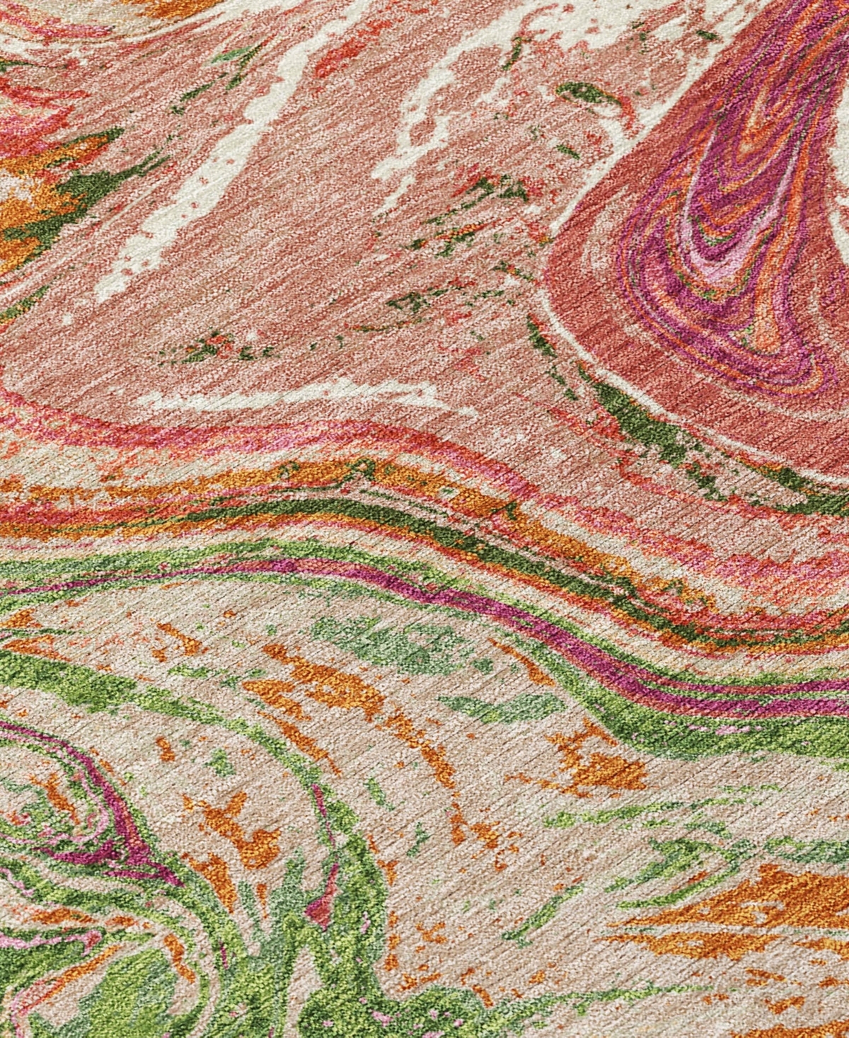 Addison Chantille Mahine Washable Acn1061 5'x7'6" Area Rug In Coral