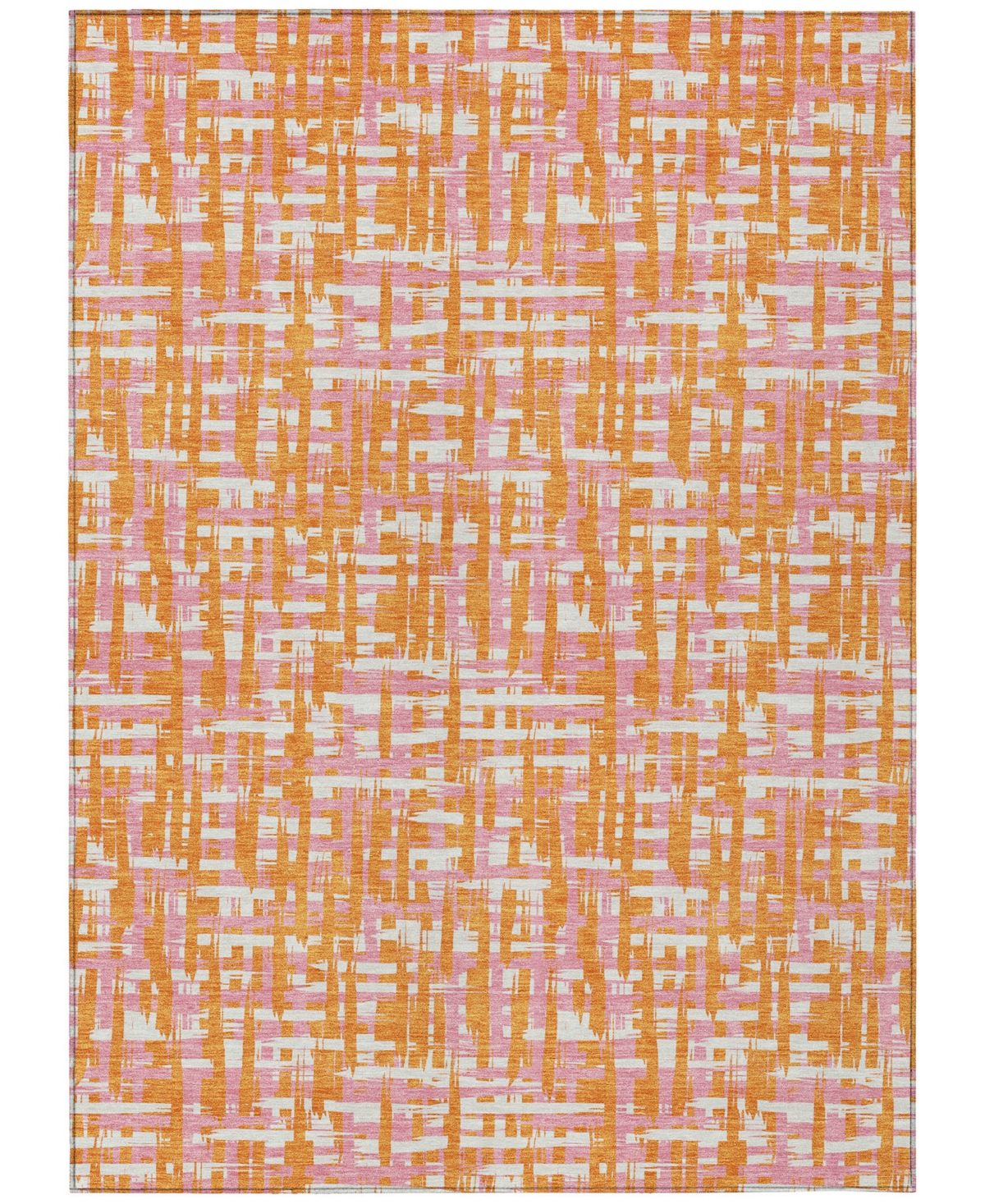 Addison Chantille Mahine Washable Acn1060 5'x7'6" Area Rug In Orange