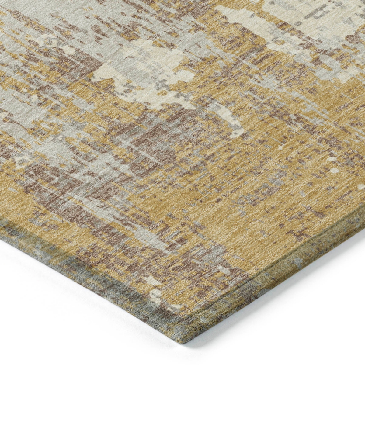 Addison Chantille Machine Washable Acn1008 2'6"x3'10" Area Rug In Gold