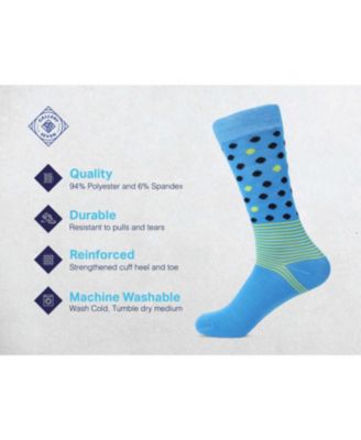Men's Swish Colorful Dress Socks 12 Pack