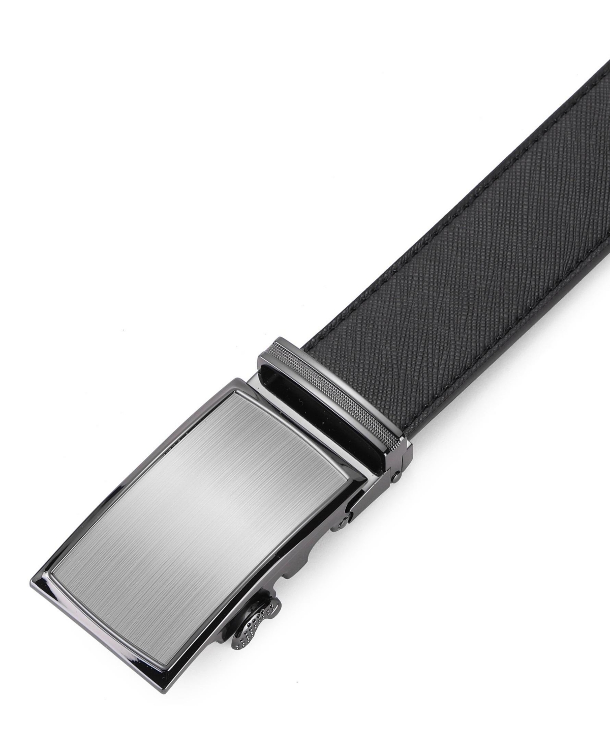Mio Marino Men's Rimmed Imprinted Ratchet Belt