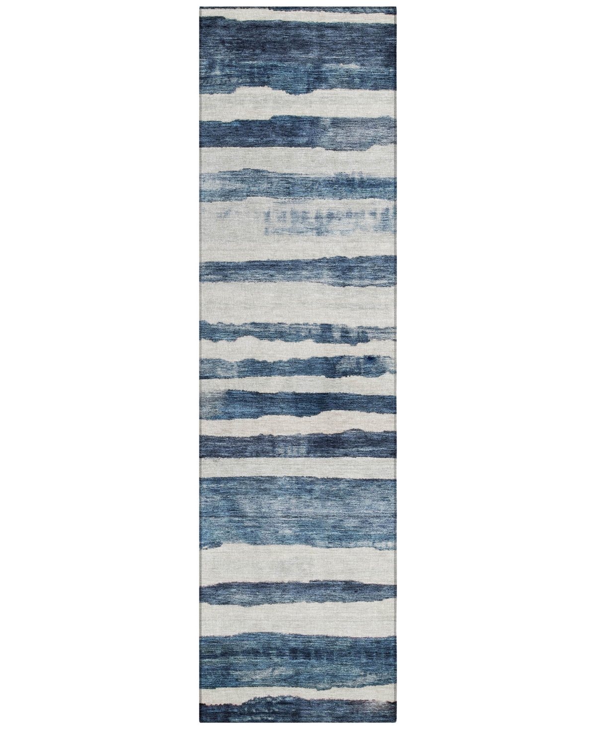 Addison Chantille Machine Washable Acn1191 2'3"x7'6" Runner Area Rug In Denim