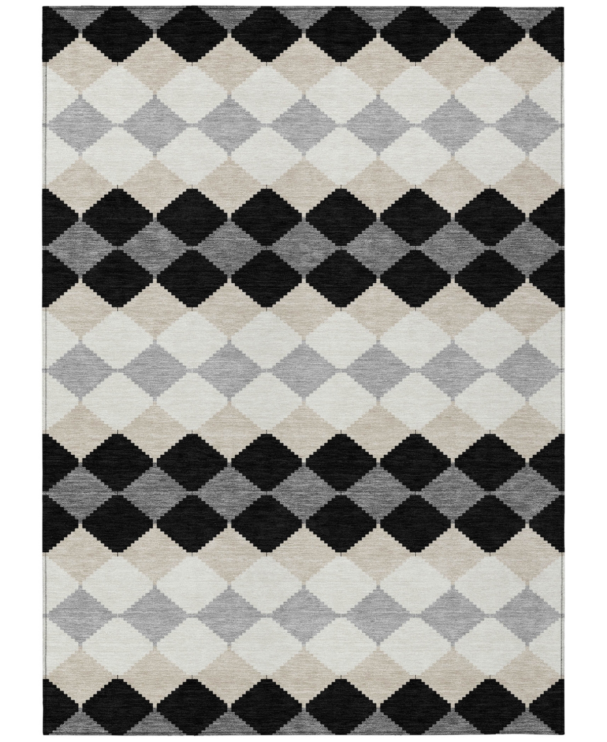 Addison Chantille Machine Washable Acn1007 3'x5' Area Rug In Black