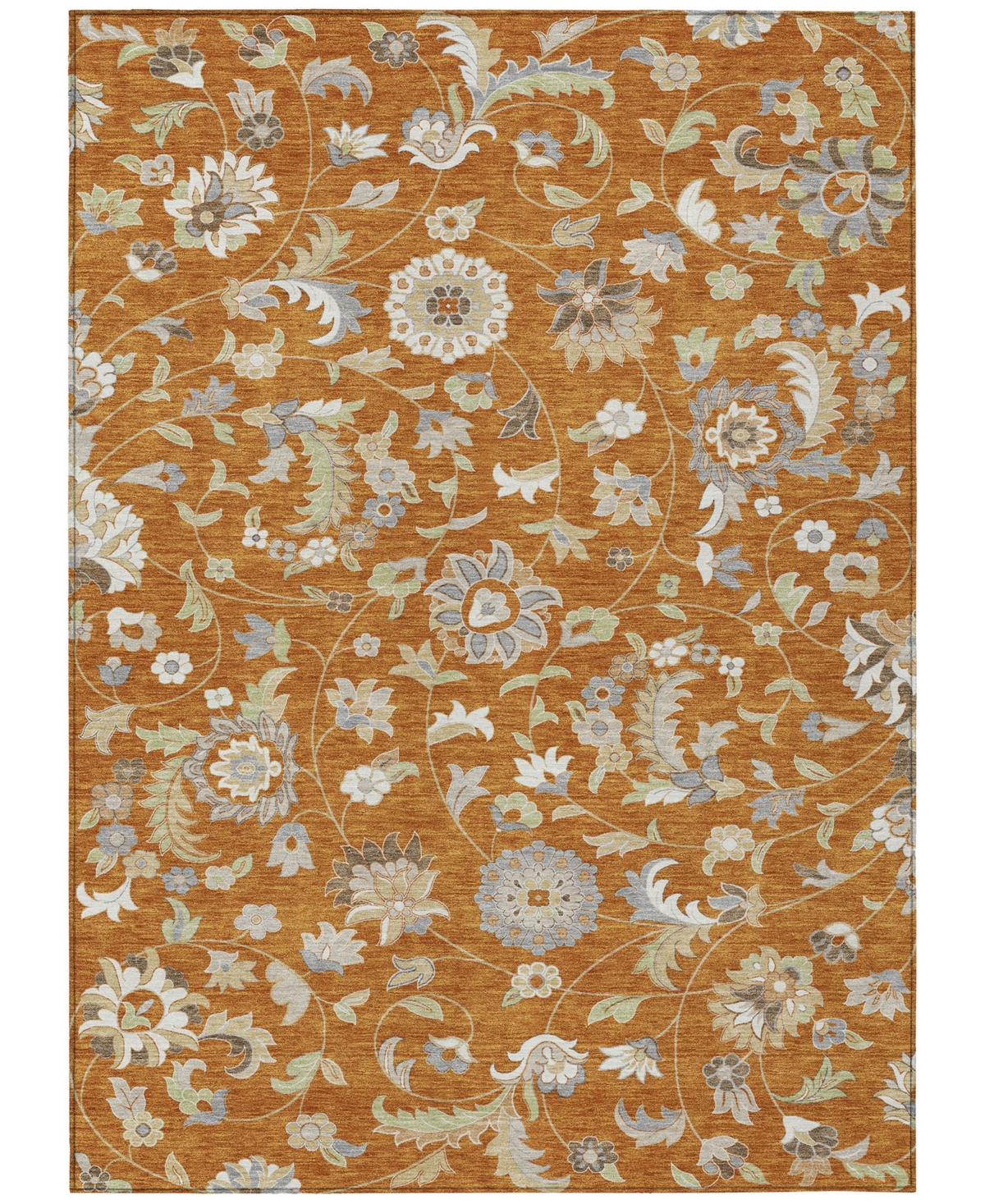 Addison Chantille Machine Washable Acn1006 9'x12' Area Rug In Paprika