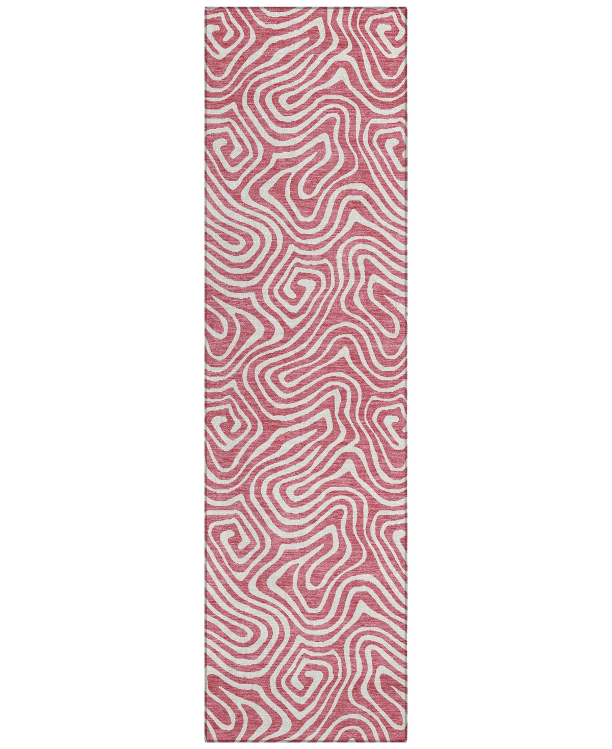 Addison Chantille Mahine Washable Acn1030 2'3"x7'6" Runner Area Rug In Rose