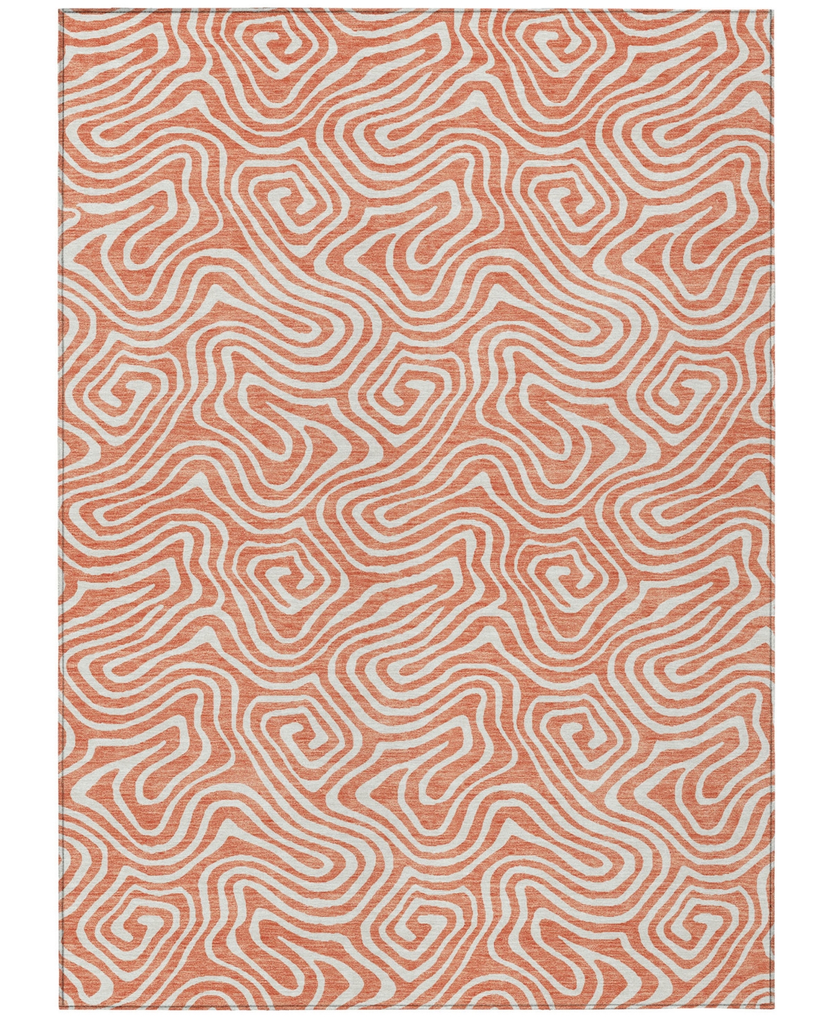 Shop Addison Chantille Machine Washable Acn1030 8'x10' Area Rug In Salmon