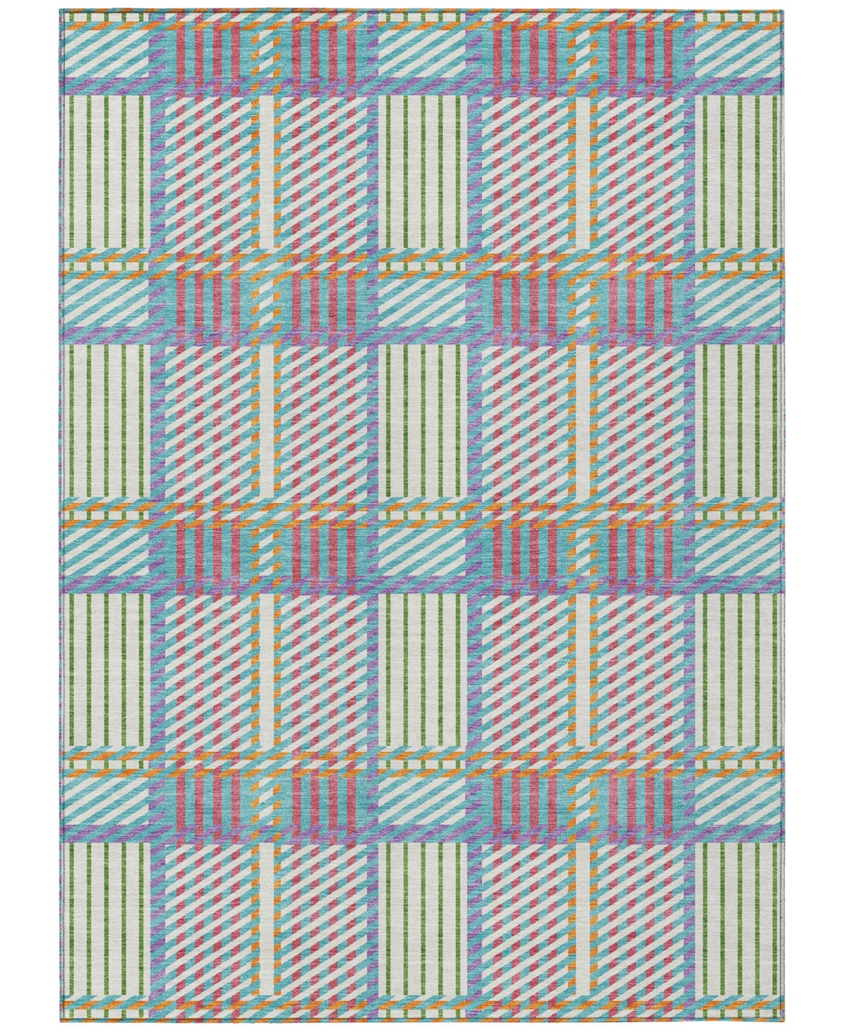 Addison Chantille Mahine Washable Acn1000 9'x12' Area Rug In White