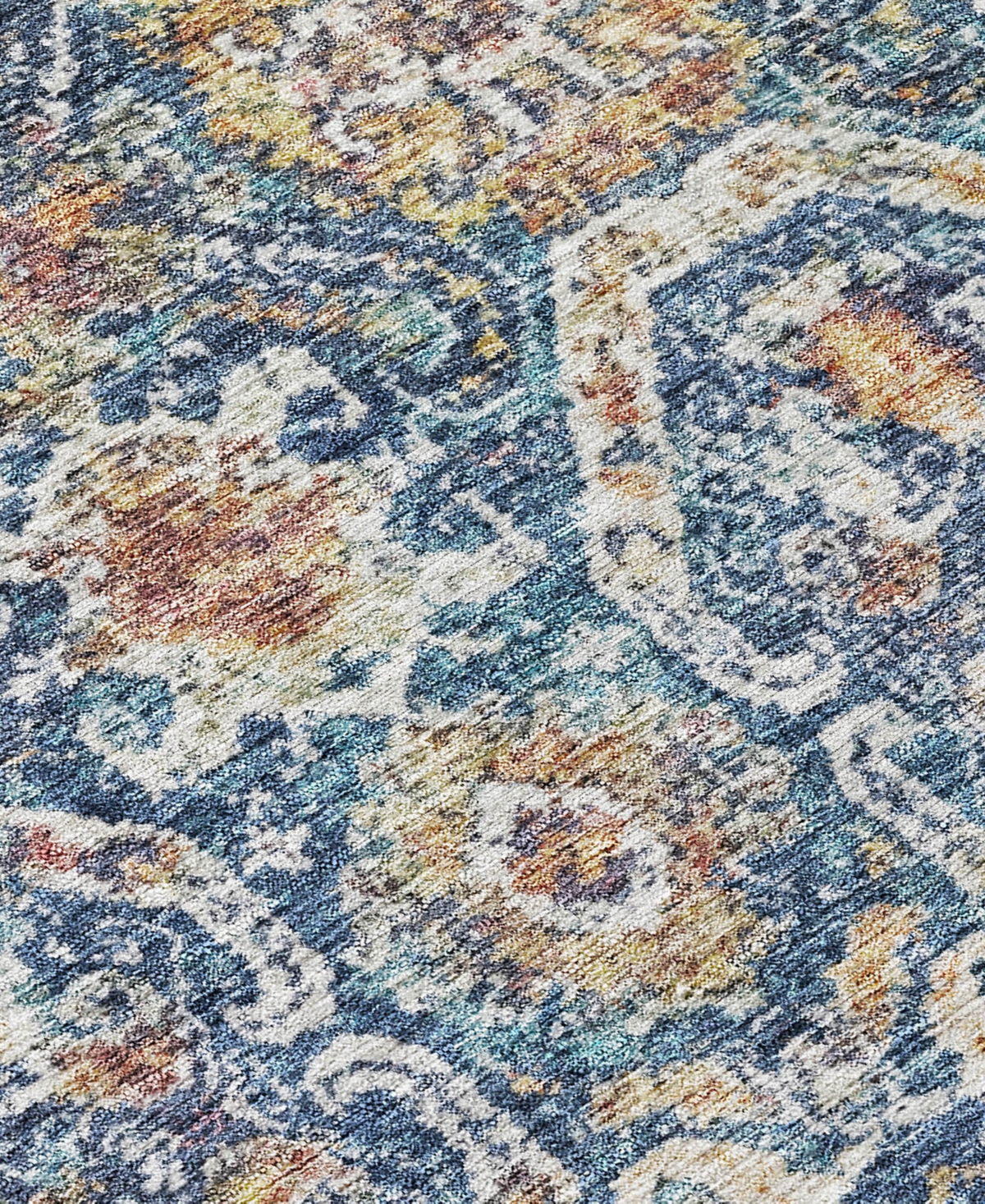 Addison Chantille Machine Washable Acn1181 2'3"x7'6" Runner Area Rug In Denim
