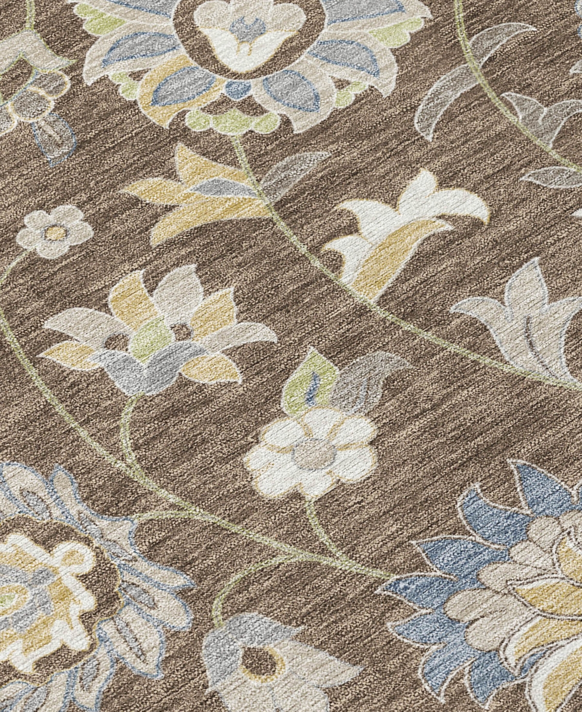 Addison Chantille Machine Washable Acn1006 8'x10' Area Rug In Chocolate