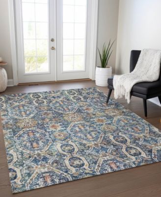 Addison Chantille Machine Washable Acn1181 Rug Collection In Denim