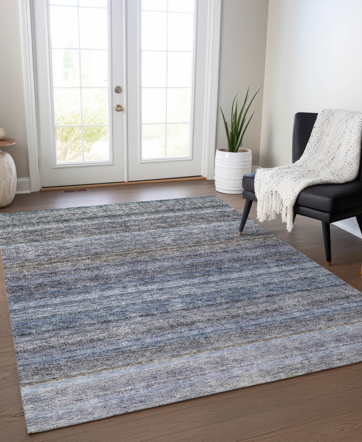 Addison Chantille Machine Washable Acn1167 8'x10' Area Rug In Blue