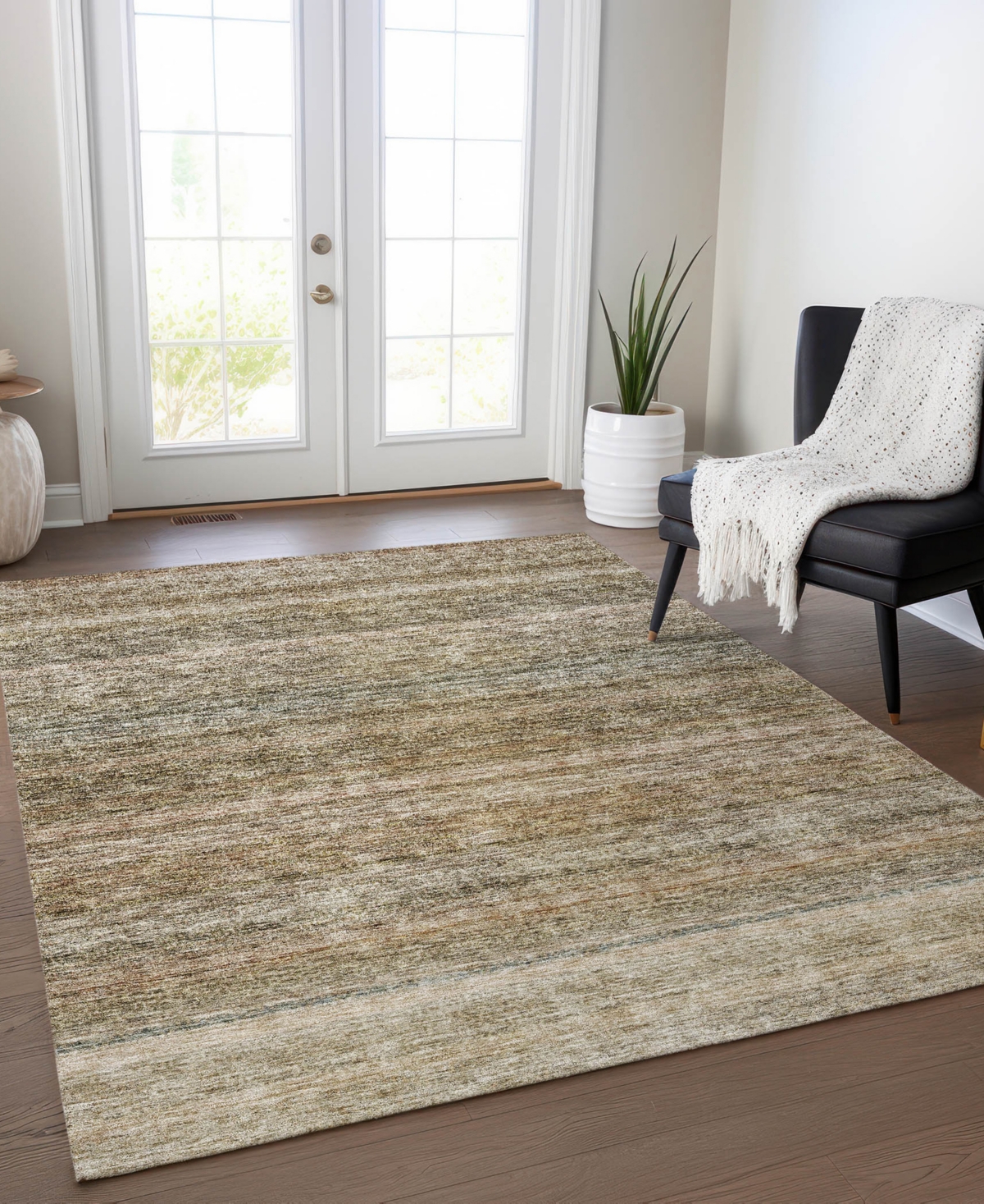 Addison Chantille Machine Washable Acn1167 3'x5' Area Rug In Copper