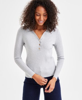 I.N.C. International Concepts - Women's Button-Front Sweater
