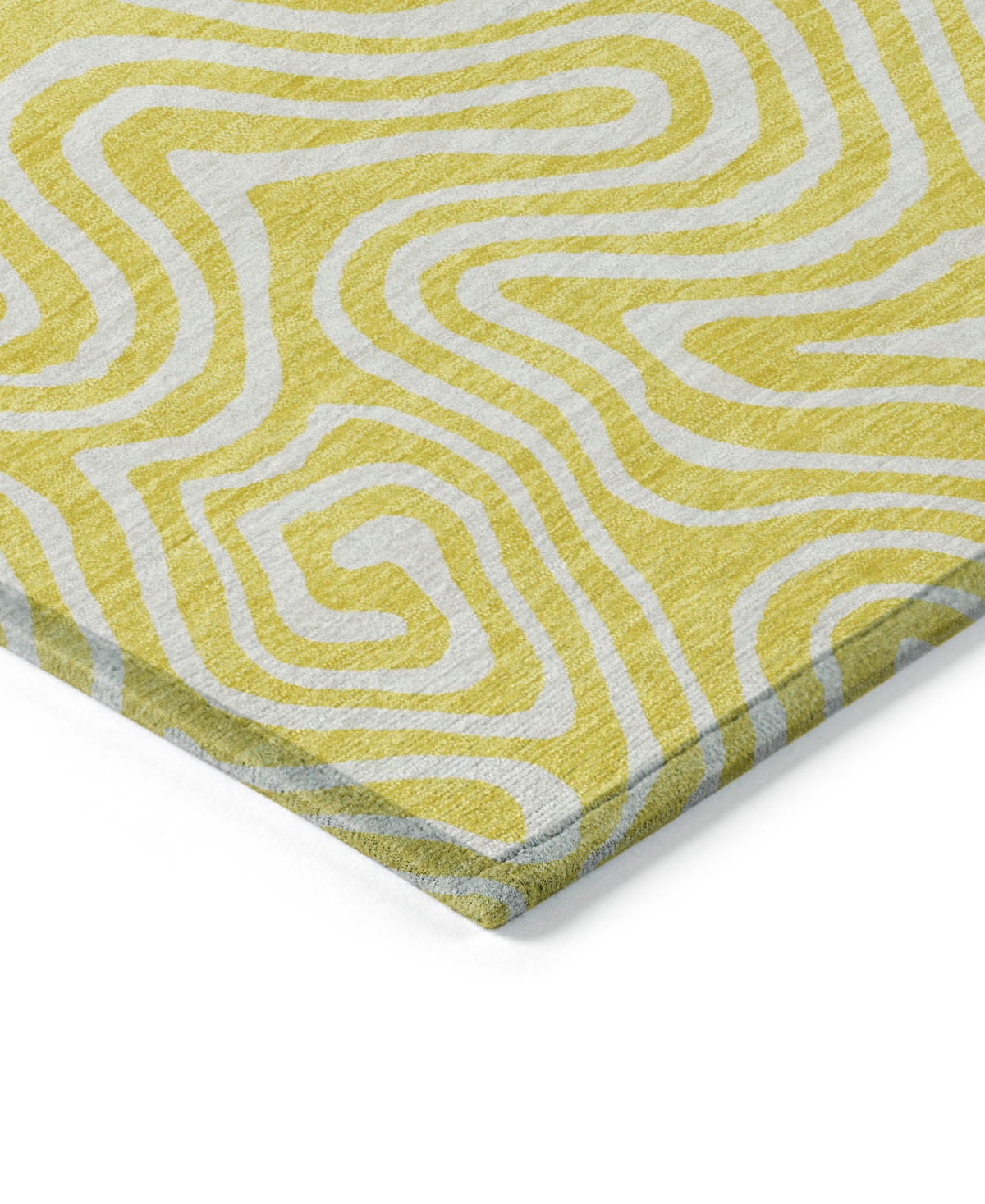 Addison Chantille Mahine Washable Acn1030 8'x10' Area Rug In Yellow