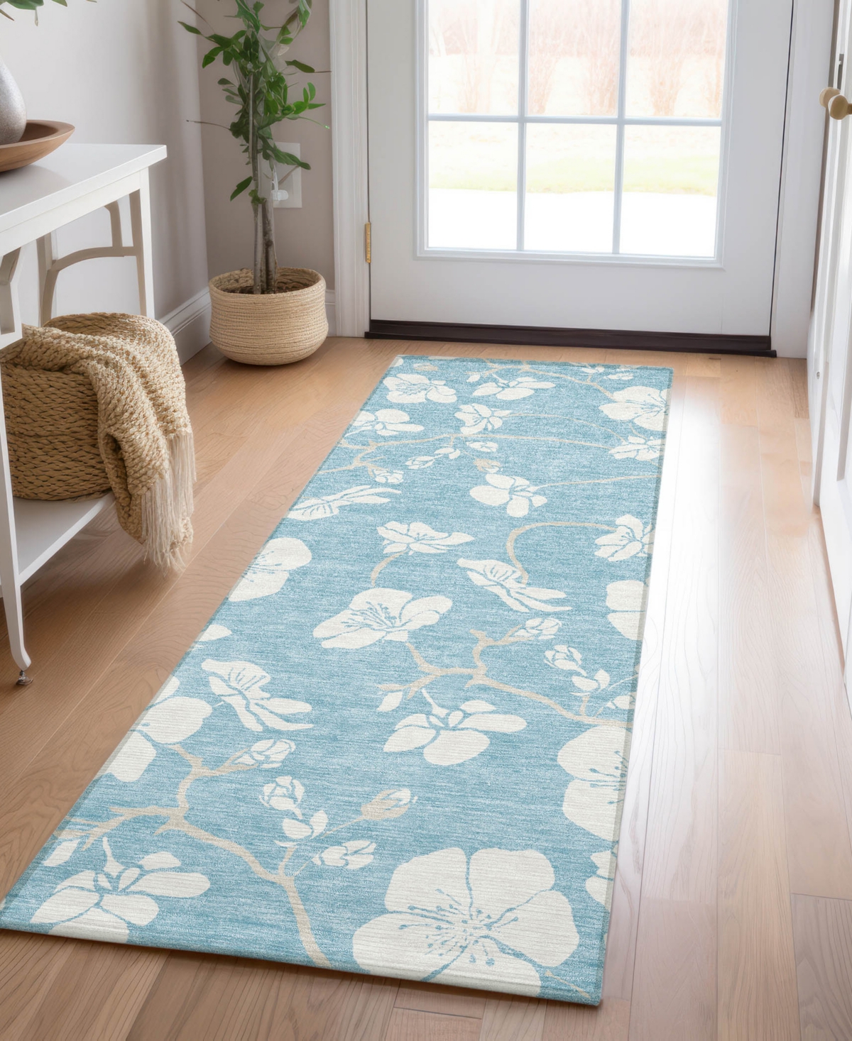 Addison Chantille Mahine Washable Acn1032 2'3"x7'6" Runner Area Rug In Mist