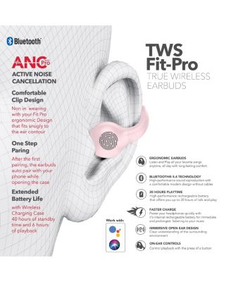 Wave-66 True Wireless Earbuds, Bluetooth, 20H Playtime
