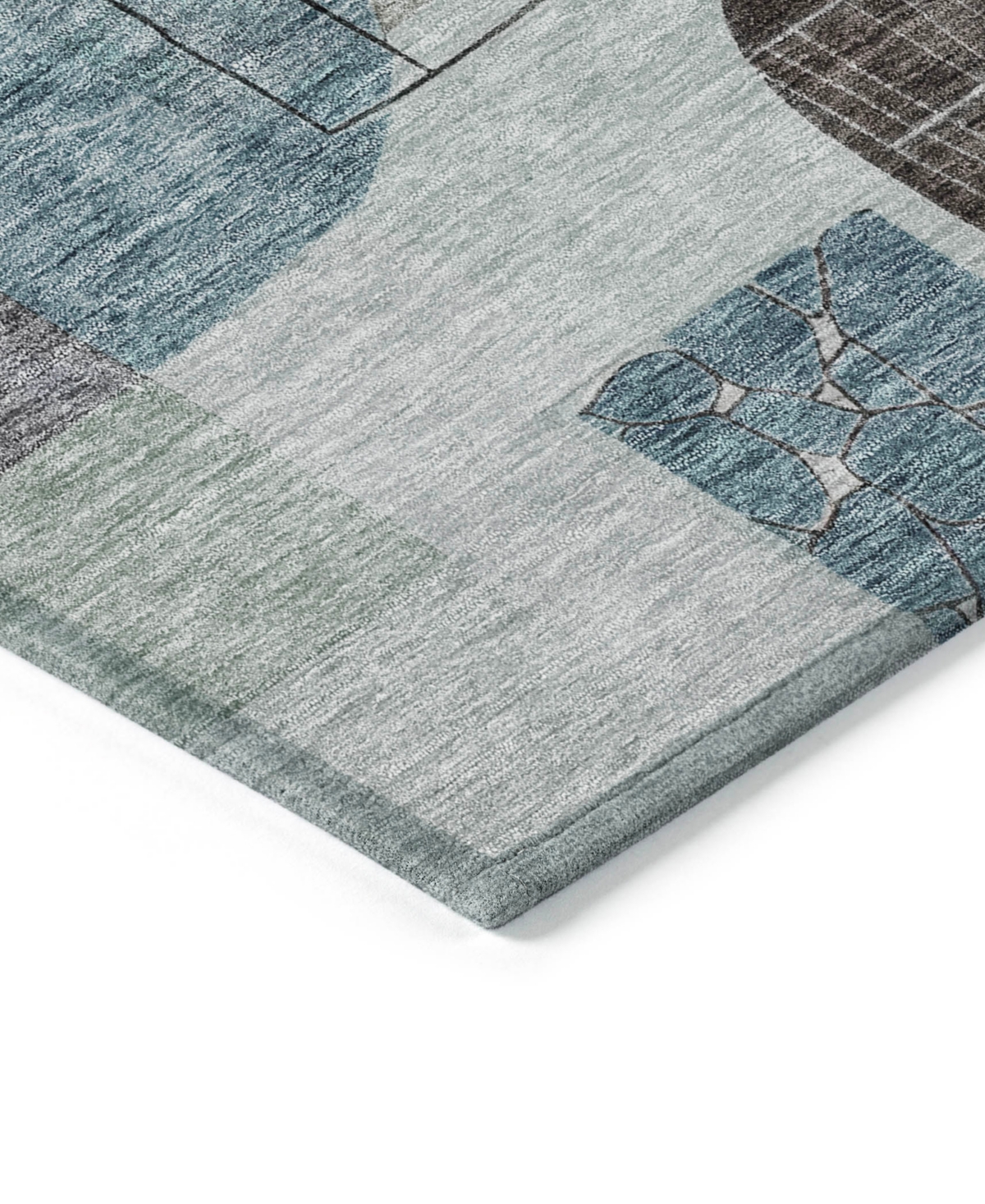Addison Chantille Machine Washable Acn1116 2'3"x7'6" Runner Area Rug In Teal