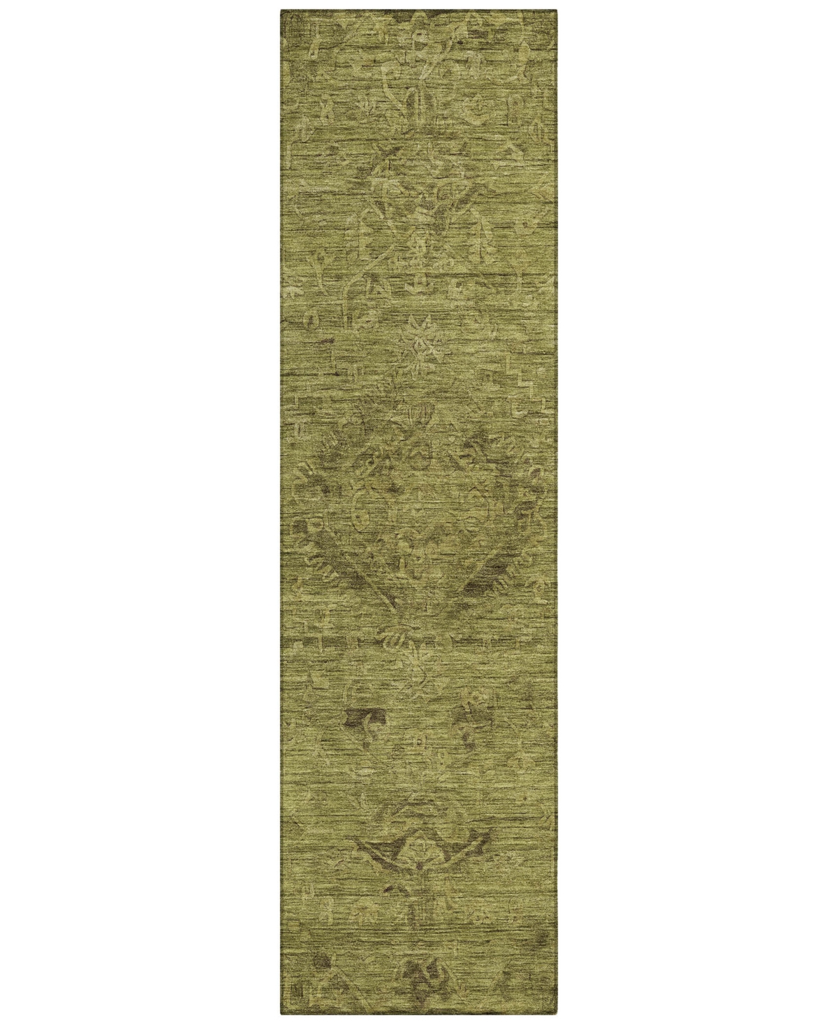 Addison Chantille Machine Washable Acn1111 2'3''x7'6'' Runner Area Rug In Olive