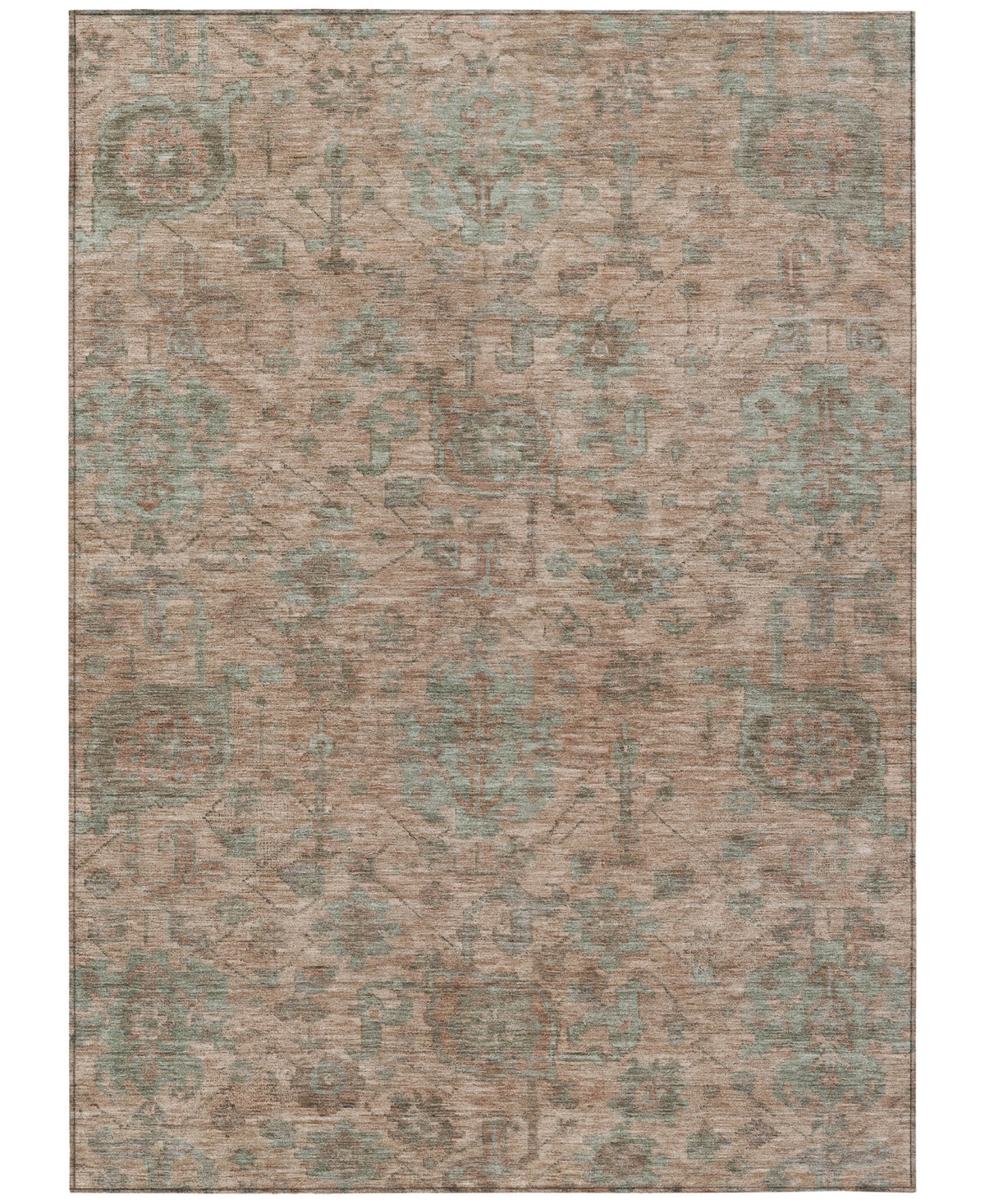 Addison Chantille Machine Washable Acn1105 5'x7'6" Area Rug In Coral