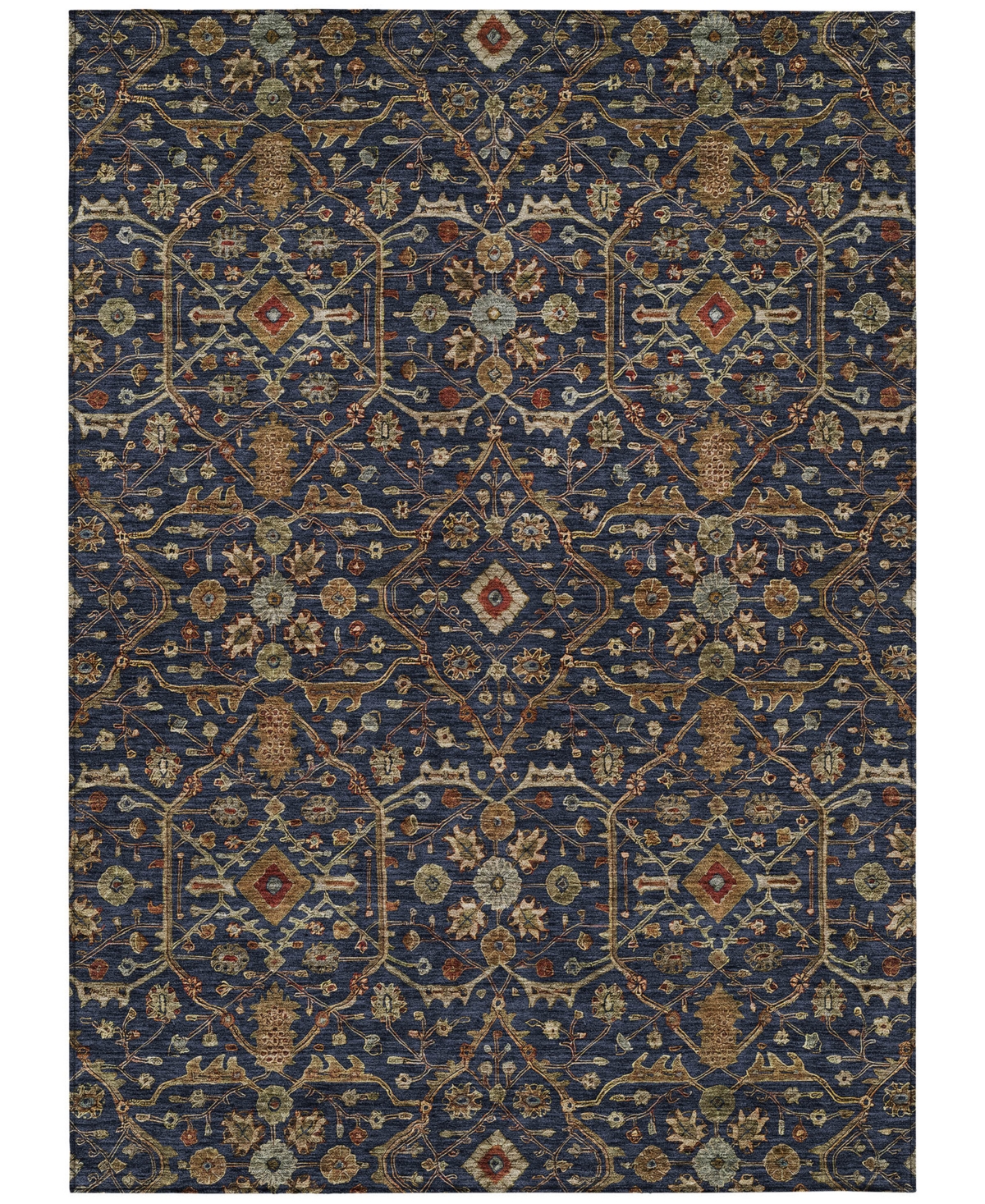 Addison Chantille Machine Washable Acn1130 3'x5' Area Rug In Navy