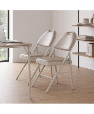  4 Pack, Metal , Portable  Chairs with Cushions and Non-Slip Feet Pads for Home and Office, Indoor and Outdoor Events