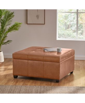 Streamdale CARLSBAD PU STORAGE OTTOMAN
