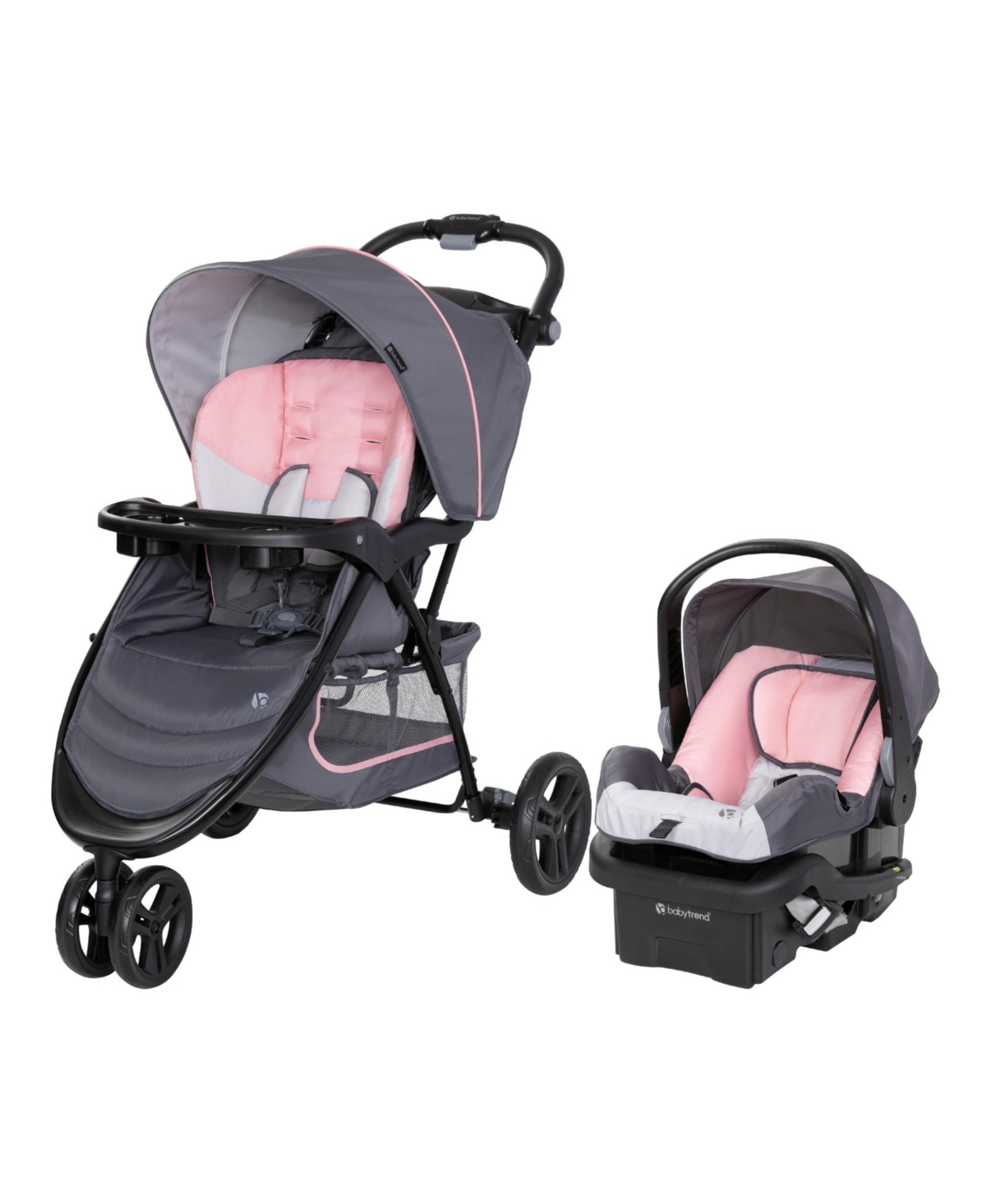 Baby Trend Ez Ride Travel System with Ez-Lift Car Seat - Dash pink