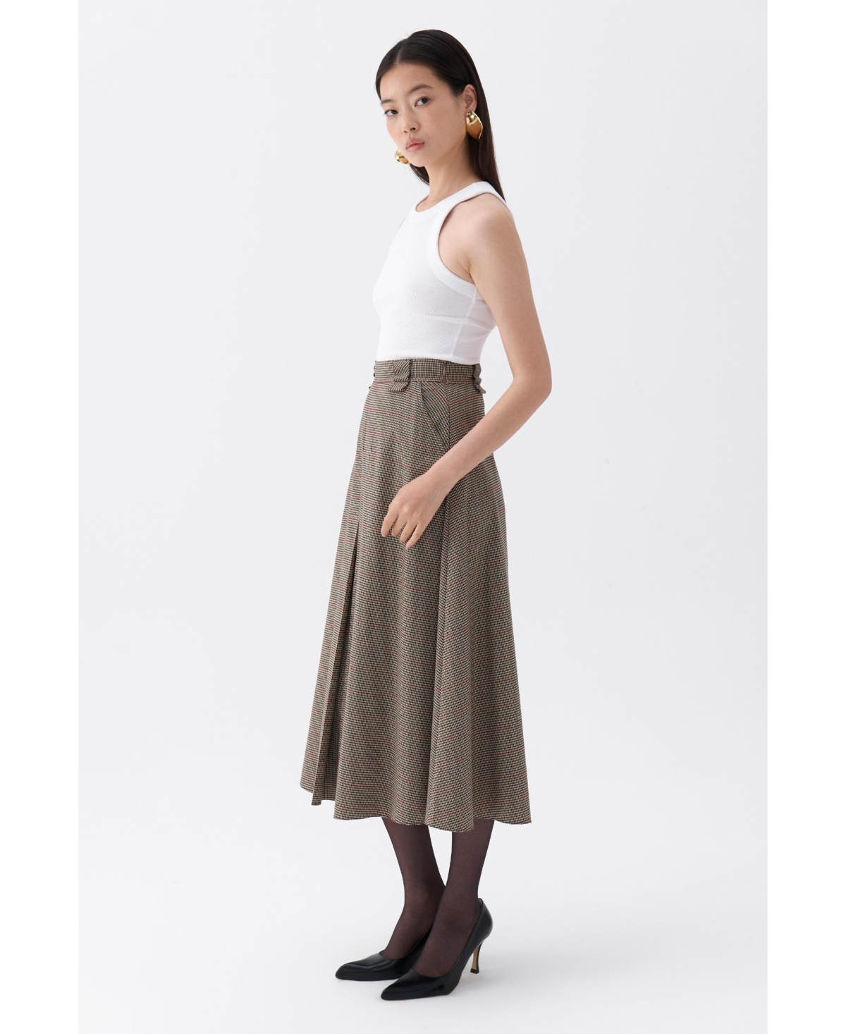 Nocturne Women's Printed Midi Skirt - Multi-colored