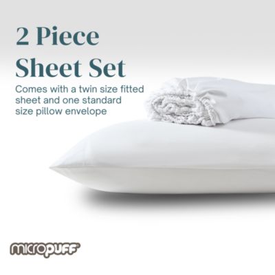 Pillowcase Set with Matching  Fitted Sheet – Soft, Durable, and Fade-Resistant Bedding - Hotel Luxury Style Sheet Set – Wrinkle Free (Flat Sheet Not Included)