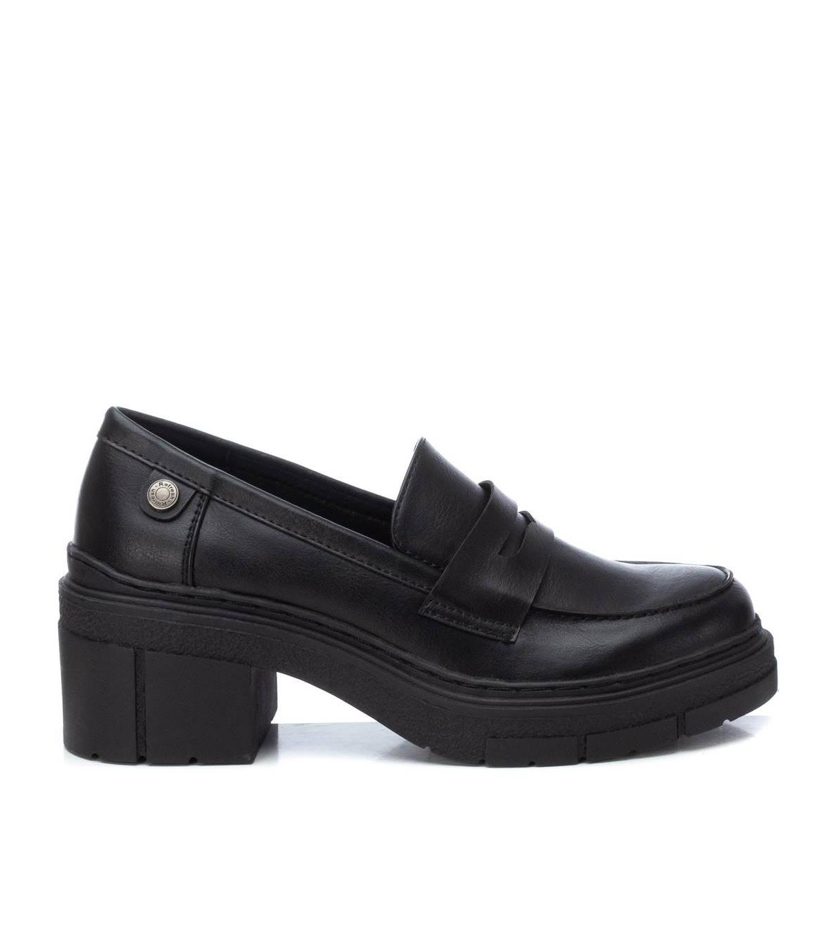 Women's Casual Heeled Moccasins By Xti - Black
