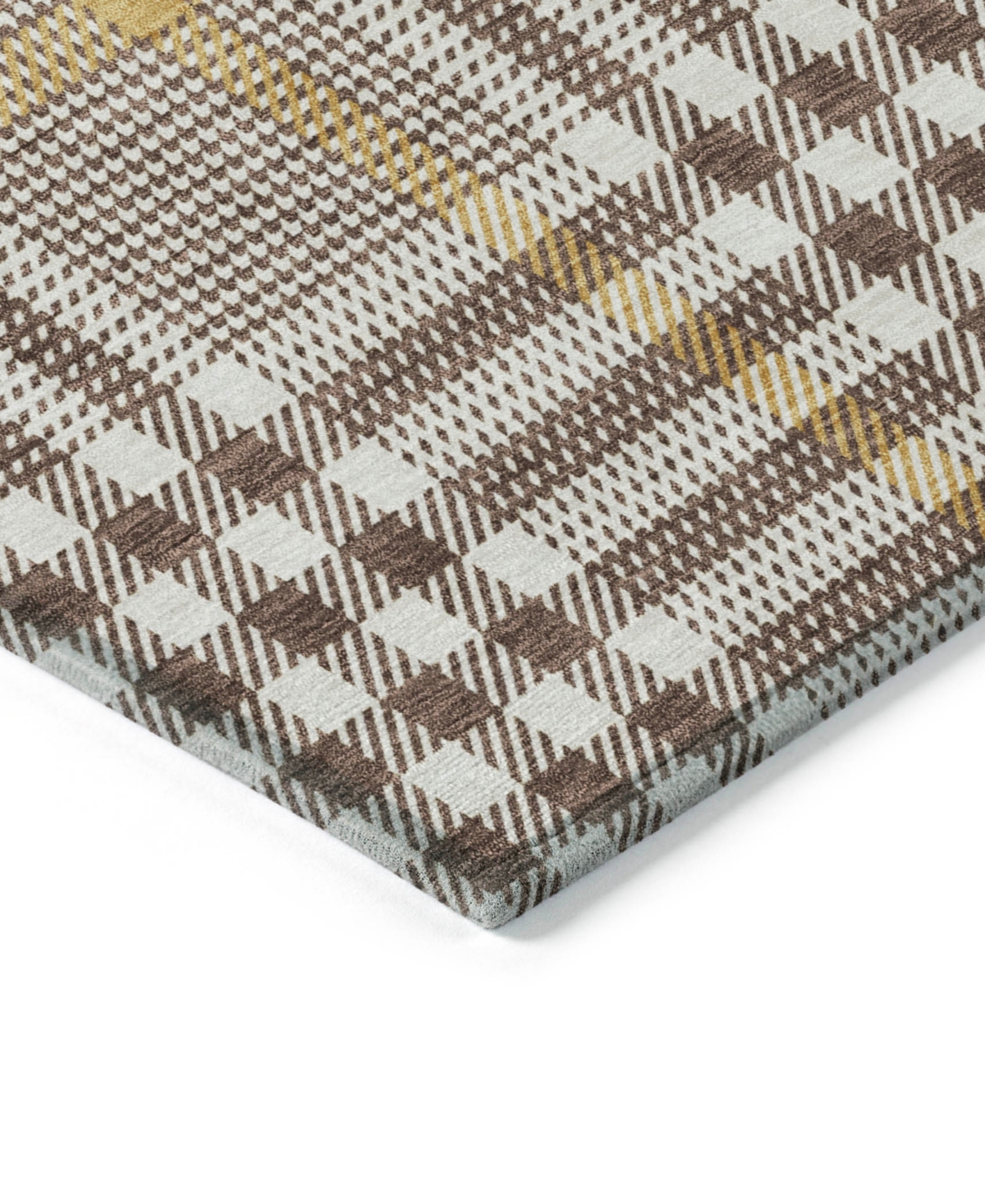 Addison Chantille Mahine Washable Acn1054 9'x12' Area Rug In Brown