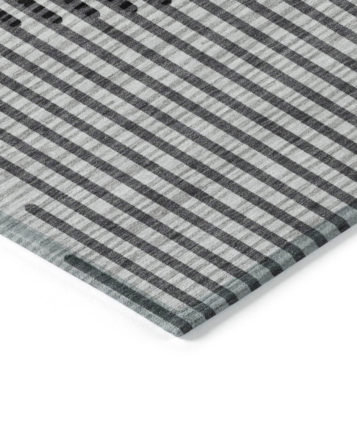 Addison Chantille Mahine Washable Acn1001 9'x12' Area Rug In Gray