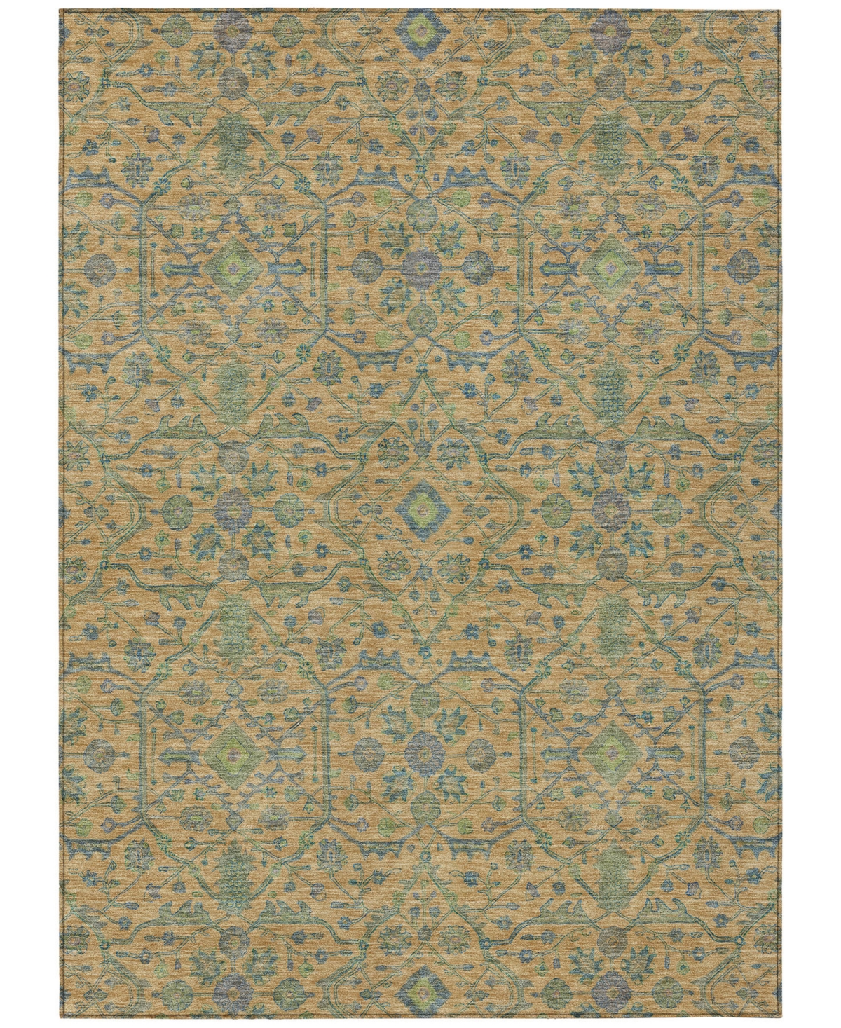 Addison Chantille Machine Washable Acn1131 9'x12' Area Rug In Orange
