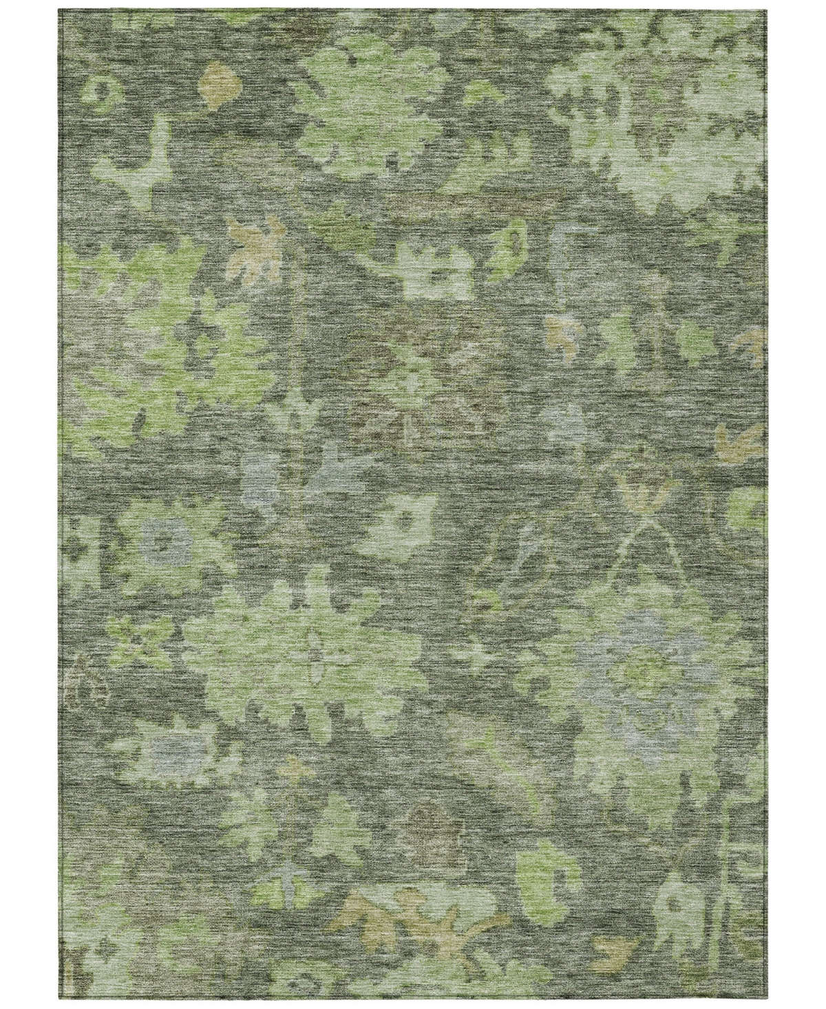 Addison Chantille Machine Washable Acn1108 9'x12' Area Rug In Moss