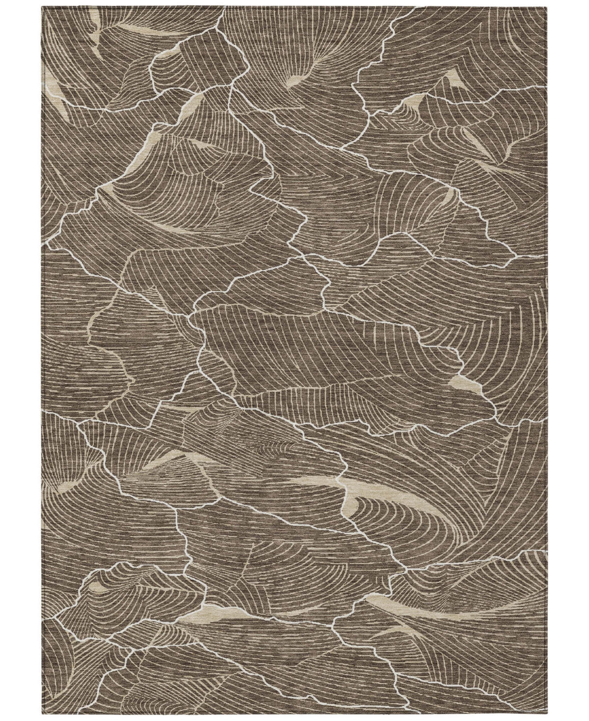 Addison Chantille Mahine Washable Acn1048 8'x10' Area Rug In Brown