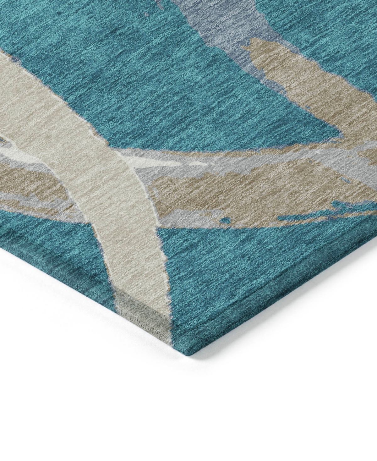 Addison Chantille Machine Washable Acn1022 9'x12' Area Rug In Teal
