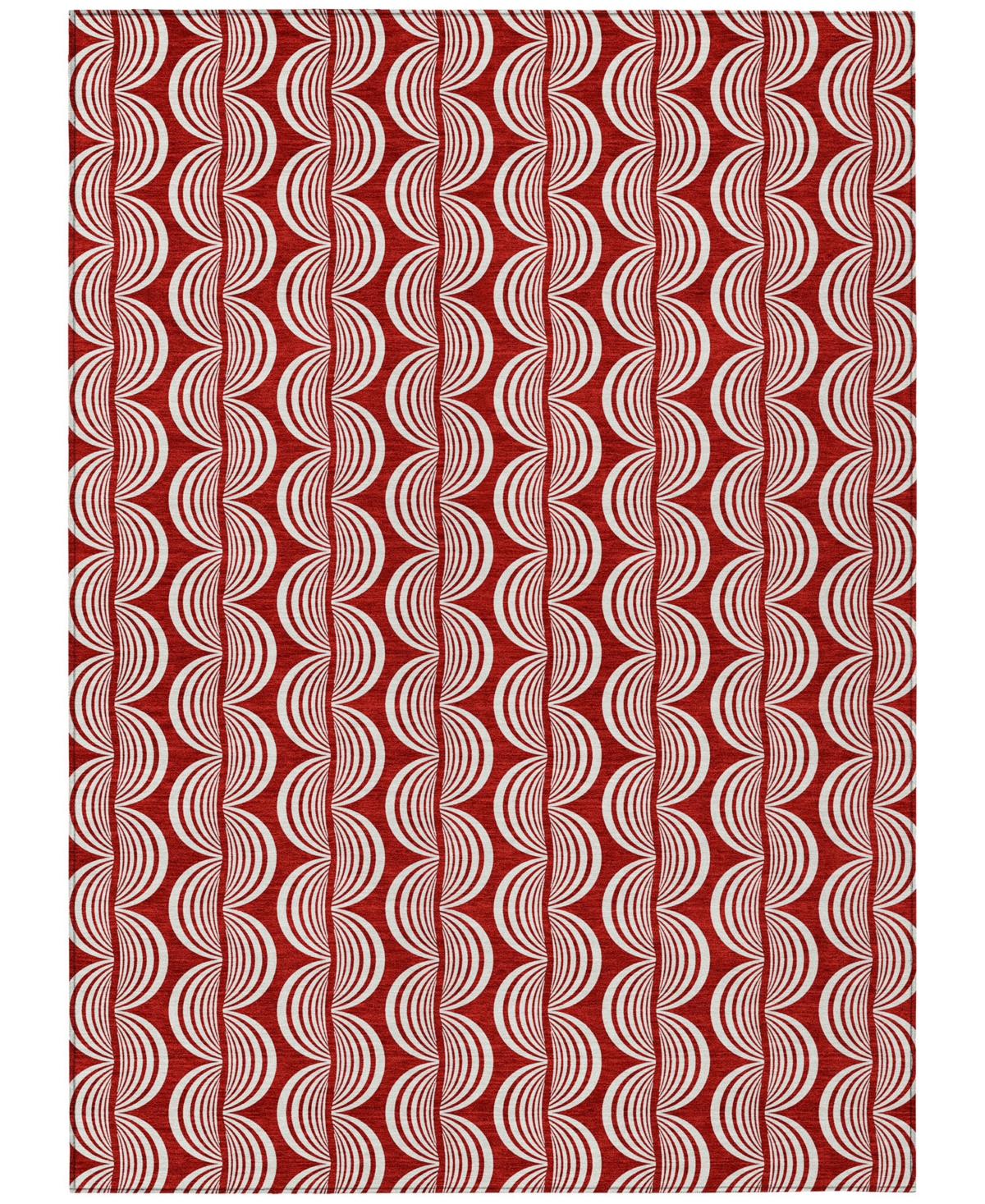 Addison Chantille Mahine Washable Acn1055 5'x7'6" Area Rug In Red
