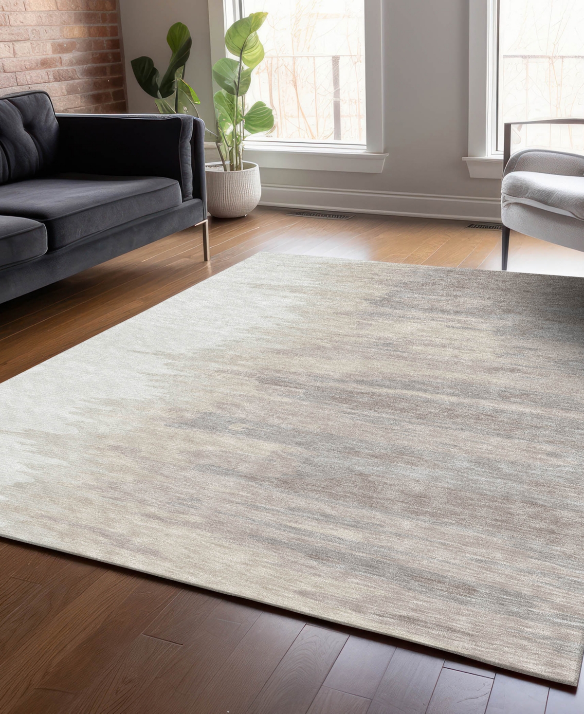 Addison Chantille Mahine Washable Acn1050 5'x7'6 Area Rug In Ivory