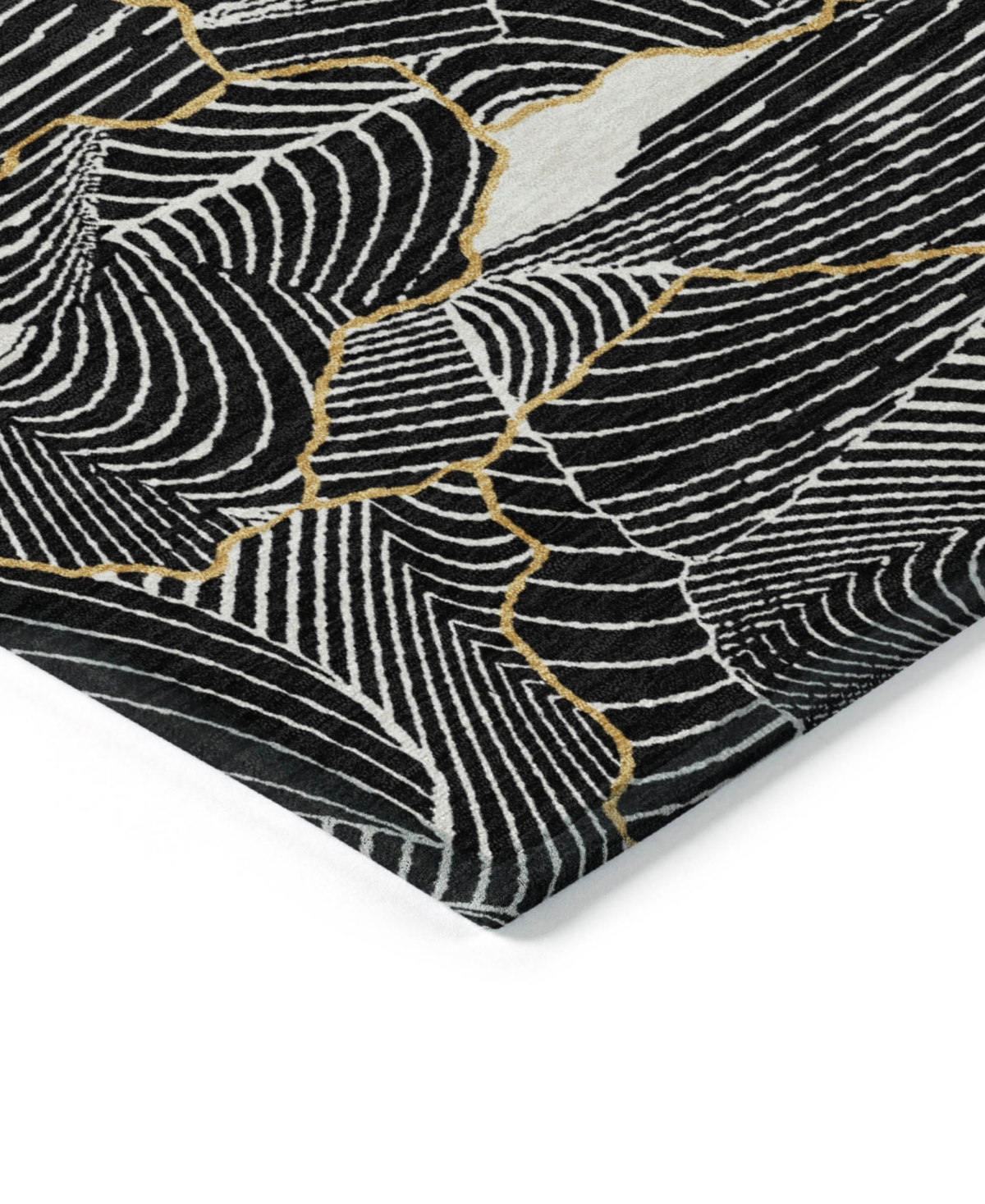 Addison Chantille Machine Washable Acn1048 3'x5' Area Rug In Black